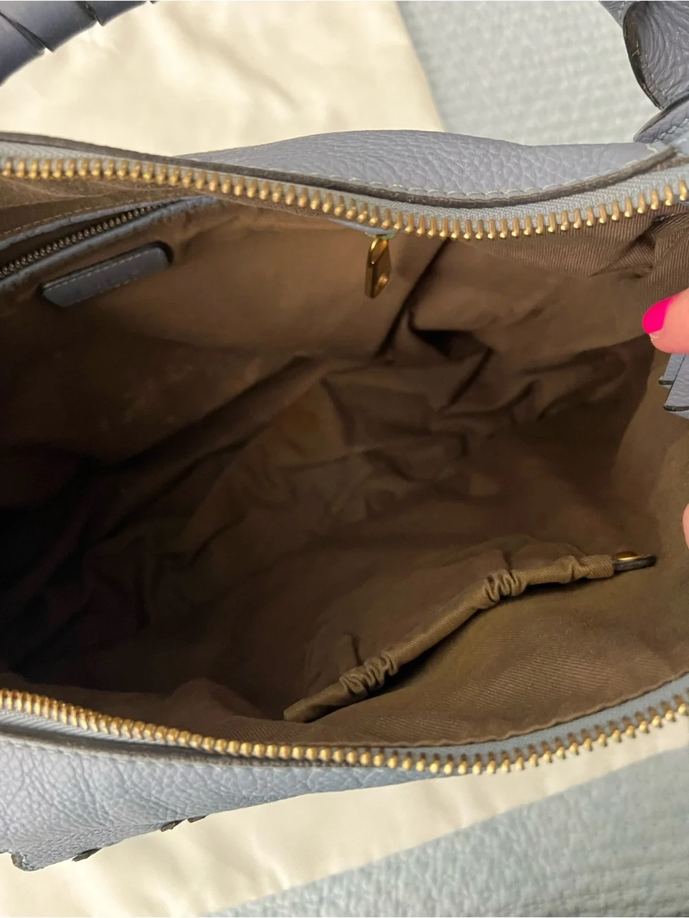 Chloe Marcie Large Hobo in Washed Blue